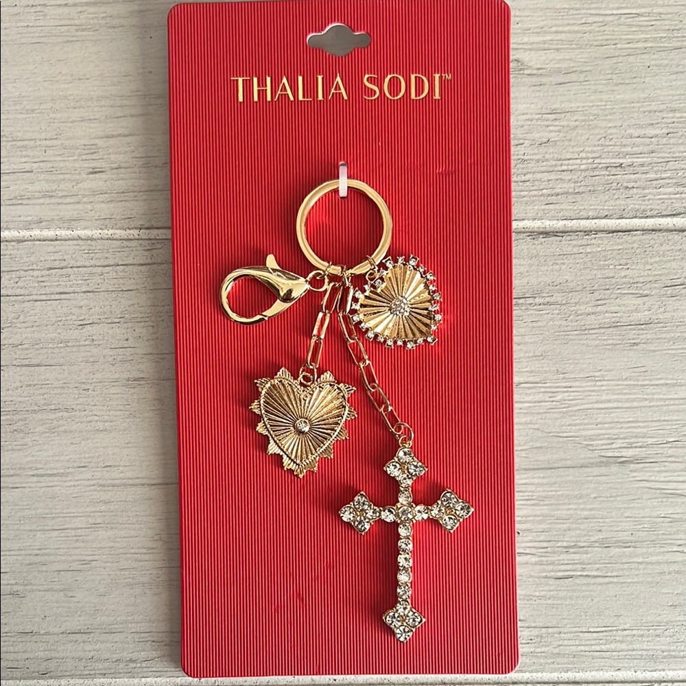 Thalia Sodi Heart and Cross Charms